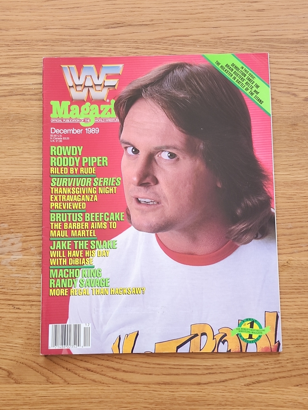 WWE Rowdy Piper Magazine 1989